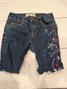 LEI Gabby Lowrise Denim Shorts Size Girls 5